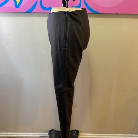 Free people Faux Vegan Leather Skinny Pants Leggings - Picture 9 of 11